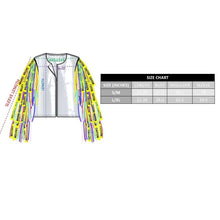 Load image into Gallery viewer, Birds of Prey Harley Quinn Caution Tape Juniors Jacket